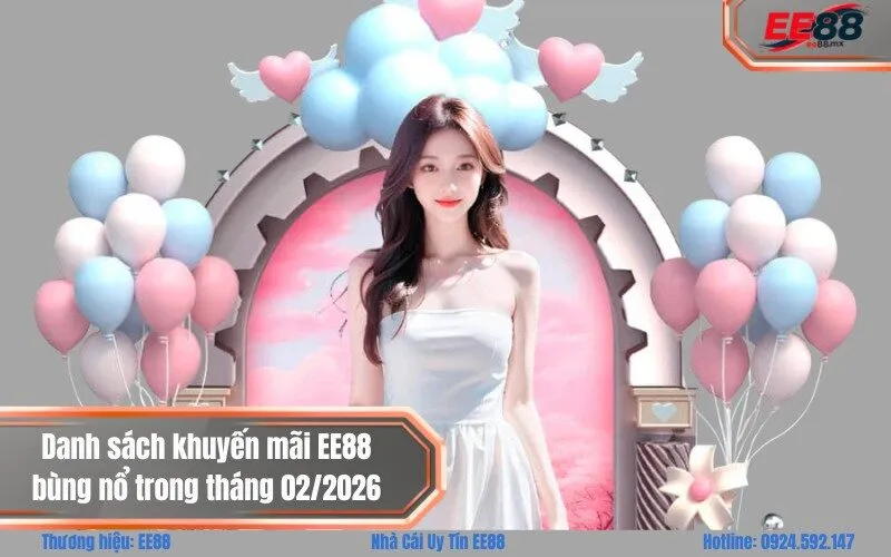 Danh sách khuyến mãi EE88 bùng nổ trong tháng 022026